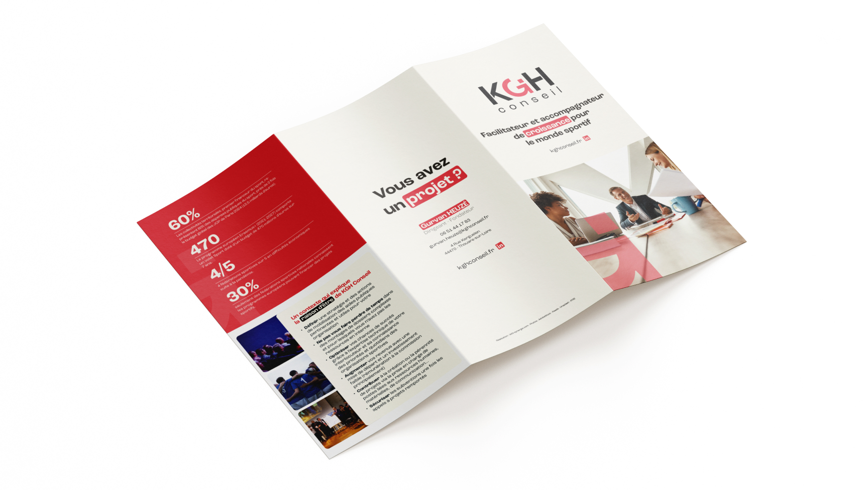 Flyer 3 volets KGH Conseil
