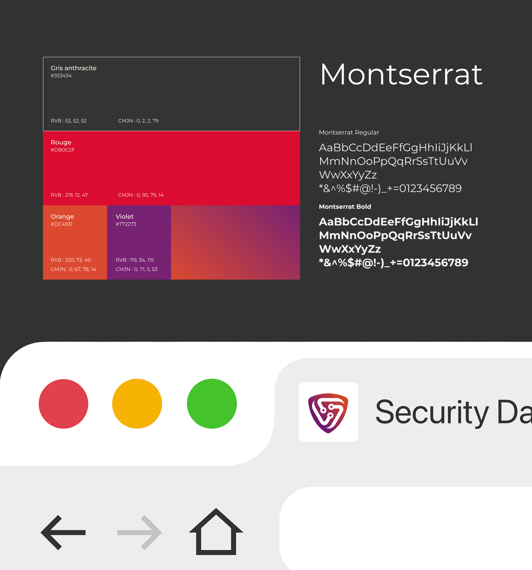 Typographie Security Data Network